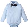 mintgreen Bambino Body Matrimonio Neonato Camicia Gentiluomo Papillon, 3-18 Mesi