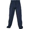 Gheri Little Kathmandu, pantaloni cargo da uomo, in cotone e canapa, stile casual Blue XL