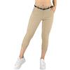 JOPHY & CO. Pantalone Donna Chino 3/4 con Cintura (cod. 3013) (Beige, L)