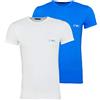 Emporio Armani Underwear 9p715 T-shirt Uomo, Nero (Bianco/Onda 14210), Medium (Medium UK)