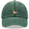 Cap Base Mallard Duck - Berretto da baseball vintage lavato, unisex, cappello regolabile per bird watching