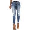 szvbofueck Jeans da donna, casual, a vita alta, vestibilità stretta, jeans da donna elasticizzati, Y2K, per ragazze, sottili, per il tempo libero, con tasche e passanti per cintura, S-XXL, b, S