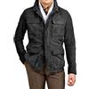 MERCH ATTIRE Giacca da uomo in camoscio Field M65, multitasche, colletto alla coreana, cappotto safari