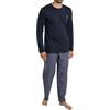 Emporio Armani Yarn Dyed Woven Long Pajamas Pantalone del Pigiama Uomo