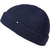 Enter the Complex® Fisherman Beanie, Berretto Uomo e Donna, 100% Lana Merino, a Due Strati, Blu Marino, Taglia Unica