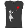 thedifferent New T-Shirt Donna Fiammata Bambina Palloncino Cuore Idea Regalo