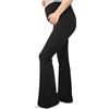 Alled Leggings Premaman sul Pancione, Leggings Premaman Morbidi e Burrosi Flare, Pantaloni Premaman da Donna Yoga Bootcut in Gravidanza per Lavoro Lounge Sportivi