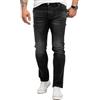 Lorenzo Loren Jeans da uomo effetto usato, con vestibilità regolare, larghezza da 72-112 cm e lunghezza da 76-97 cm