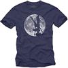 MAKAYA T Shirt Ryuk Shinigami - Magliette Death Note Manga Italiano Anime Comic Blu M