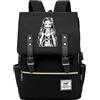 Roffatide Anime Demon Slayer Kamado Nezuko Zaino per libri scolastici Zaini per laptop da 15,6 Zaino da lavoro nero Borsa da viaggio Daypack B