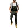 Generic Salopette da uomo in denim da lavoro alla moda salopette casual jeans e bretelle generale Pro Heavy Duty Workwear unisex vestibilità comoda pantaloni cargo combattimento tutto in uno