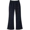 Rolanko Pantaloni Svasati da Ragazza, Vita Elastica Velluto a Coste Lucido Bootcut Leggings a Campana con Perle Bambini Caldi Pantaloni da Jogging con Tasche