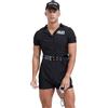 Oyolan Costume da poliziotto da uomo sexy, vestito uniforme Cosplay adulto Clubwear L-3XL