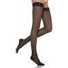 Relaxsan Basic 770 (Nero, tg.2) calze elastiche autoreggenti compressione graduata 70 Den