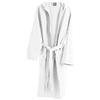 Viterbo Biancheria Accappatoio Uomo Donna Unisex - Nido D'Ape Piquet - 100% Cotone - Con Cappuccio E Tasche Laterali Lancetti Home (6191) (Bianco, XL)