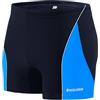 sesto senso Boxer da Bagno Aderente da Uomo, Sportivo e Impermeabile per Nuotare - Taglia 3XL, Colore Blu - Costume da Bagno Aderente