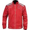 MERCH ATTIRE Costume da uomo MJ Beat it Cordura Jacket Thrilled Concert Cosplay Halloween, Cordura - Giacca Rossa, XXS