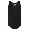 Landofgenie One Piece Pigiama Uomini Senza Maniche Gilet Cotone Onesie Romper per Adulti Nero XS