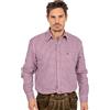 OS Trachten OS-Trachten Camicia da uomo 120001-2602, bordeaux, XXXXL