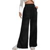 Fulidngzg Pantaloni Velluto a Coste Donna Caldo Taglie Forti Sportivi Pantaloni Tuta Pantaloni Larghi Eleganti Morbidi Vita Alta Comodi con Elastico Pantalone Invernale Yoga con Tasche Pantaloni Palazzo