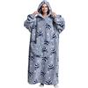 JOREAY Felpa con Cappuccio Coperta Oversize per Donna Uomo, Adulto Adolescente Soffice Accogliente Comoda Coperta Indossabile con Cappuccio