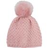 styleBREAKER Berretto Uncinetto Bimbi Motivo a V con PON-PON,Rosa Antico ve