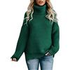 Kobilee Maglione Dolcevita Donna Curvy Morbido Elegante Maglia Collo Alto Caldo Manica Lunga Pullover Sweater Lungo Cashmere Ampio Felpa Maglione Oversize Lana