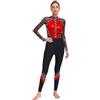 renvena Donna Tuta Intera da Pattinaggio Artistico Tutina Elegante Jumpsuit a Manica Lunga Strass Body da Danza Classica Balletto Leotards Abito da Ballo Latino