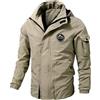 Generico Giacca Invernale Uomo Lungo, Giubbino Antivento e Impermeabile con Cappuccio - Elegante Parka con Cerniera e Fodera per Outdoor