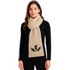 MYSASI Sciarpa invernale britannica in 100% lana grossa, design Heritage Cardo, per autunno e inverno, calda, rifinita a mano, Farina d'avena Nepp, Taglia unica