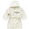 Cieffepi Home Collections TEDDY Accappatoio Bambino Bambina Personalizzabile con cappuccio (0-2 anni, Panna)