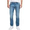 Lorenzo Loren Jeans da uomo effetto usato, con vestibilità regolare, larghezza da 72-112 cm e lunghezza da 76-97 cm