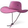 UltraKey Cappello da cowboy, cappello da sole in finta pelle scamosciata, cappello da viaggio, cappello occidentale, protezione solare all'aperto