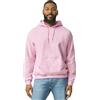 Gildan G185 - Felpa pesante con cappuccio, da adulto, in materiale misto - Rosa - L