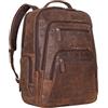 STILORD 'Igor' Zaino Pelle Porta Pc 17-18 Pollici Uomo e Donna Zaino Laptop Business Zaino viaggio grande Borsa per insegnanti lavoro ufficio e studenti, Colore:zamora - marrone