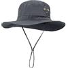 AYPOW Cappello da Pescatore Taglie Forti XL XXL per Uomo, Tesa Larga Leggero Traspirante UV Cappelli da Sole Estiva, UPF50+ Impermeabile Asciugatura Rapida Pieghevole Bucket Hat Boonie Cappello Safari