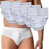 Intimo College Slip Uomo in Puro Cotone Jersey Premium Traspirante Prodotte in Italia Anallergiche Testate Contro i Cattivi odori Made in Italy 12/6/3 Pezzi (M, 12pz Bianco)