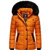 Marikoo Unique Giacca Trapuntata Invernale da Donna Arancione Bruciato S