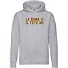 Settantallora - Felpa Cappuccio Uomo T-Shirt Supporter Ultras Roma Si Il Feye No. Maglie celebrativa Conference League