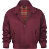 Shah Traders Harrington, giacca Harrington, giacca da uomo Army And Workwear Harrington, giacca in inglese a quadri, fodera a quadretti rossi, taglie XS-4XL, rosso bordeaux, M
