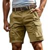 Generico Pantaloncini Uomo Bermuda Uomo Estivi Cargo Shorts con Tasche Laterali Pantaloni Corti Slim Fit Multi Tasche Tasconati Pantaloni Leggeri Sportivi S-4XL
