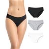 Risalti Slip Donna Bamboo Morbide Senza Cuciture 3 Pz