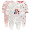Kiddiezoom, Tutina aderente da neonato, con piedini, in cotone, a maniche lunghe, Piccola volpe, 9-12 Months