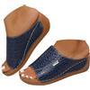 Generico Ciabatte Donna Estive Ortopediche Sandali Pelle Anatomiche Eleganti, Zeppa Antiscivolo Supporto Arco per Casa e Spiaggia Scarpe Trekking Pantofole