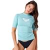 Roxy Rashguard - Rashguard a maniche corte da donna, UPF 50+, a compressione, per surf, escursionismo, yoga, asciugatura rapida, Cayenne, S
