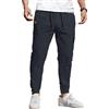 COOFANDY Pantaloni Casual Uomo Pantaloni Cargo Pantaloni da Jogging Pantaloni Lavoro con Tasche Blu Scuro XL