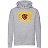 Settantallora - Felpa Cappuccio Uomo Maglia Tifoso Calcio Catanzaro Calcio - Grafica Ispirata allo Stemma con Leoni - Ultras imbattibili