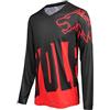 Wisdom Wolf MTB Tops Maglia da ciclismo a maniche lunghe da uomo, comoda e leggera, ad asciugatura rapida e traspirante, Uomo, Rosso, XXL