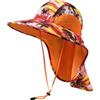 Bassdash Cappello da Sole Unisex UPF 50+ Cappello da Pesca Idrorepellente Tesa Larga con Ampia Protezione del Collo Coda di Cavallo Uomo Donna