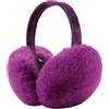 XIAOHAWANG Donne Inverno Unisex Ear Muffs Finta Pelliccia Caldo Paraorecchie Lady Ragazze Plush Ear Scaldare Orecchie All'aperto Copre (Viola Rosa)